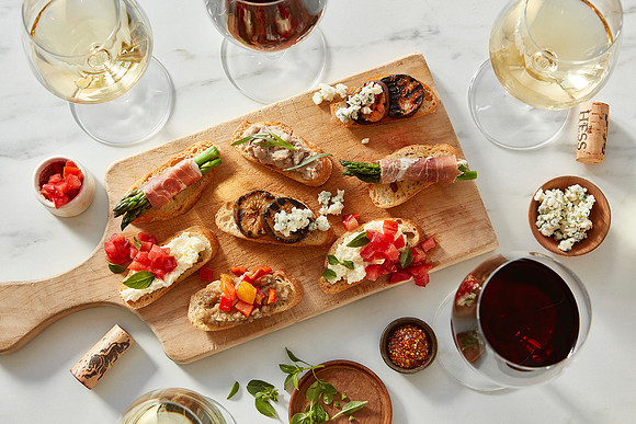 Hess Winery Recipe photograph of small bites appetizers